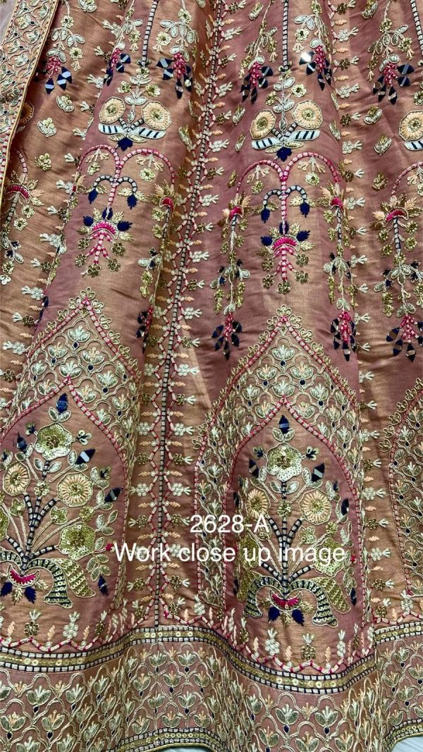 Sequence Embroidered Lehenga Choli (baby pink)