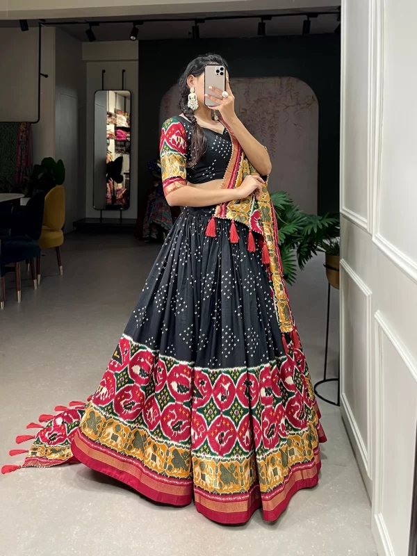 Patola Lehenga  (Purple)