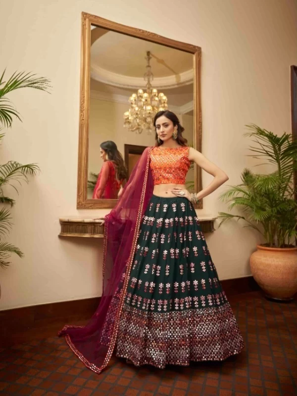 Georgette Lehenga