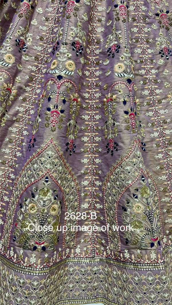 Sequence Embroidered Lehenga Choli (light purple)