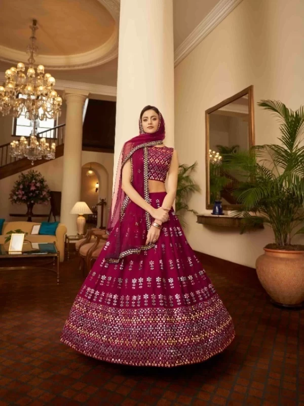 Georgette Lehenga